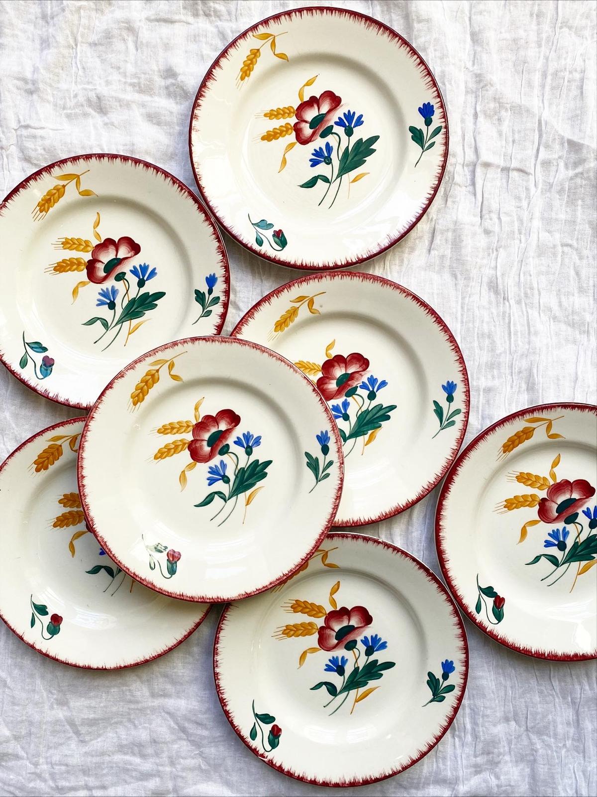 Assiettes à dessert Cérès de Moulins des Loups