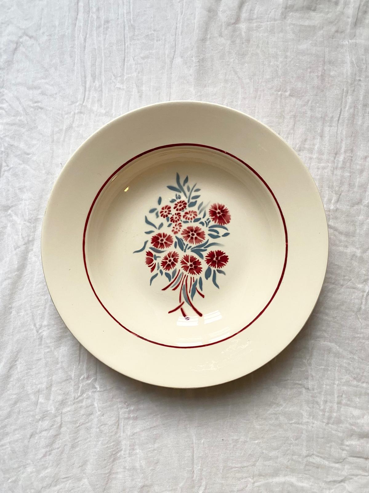 Assiette creuse Francine de Badonviller