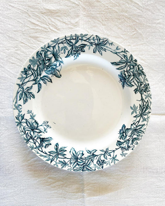 Assiette plate Jouvence de Clairefontaine terre de fer