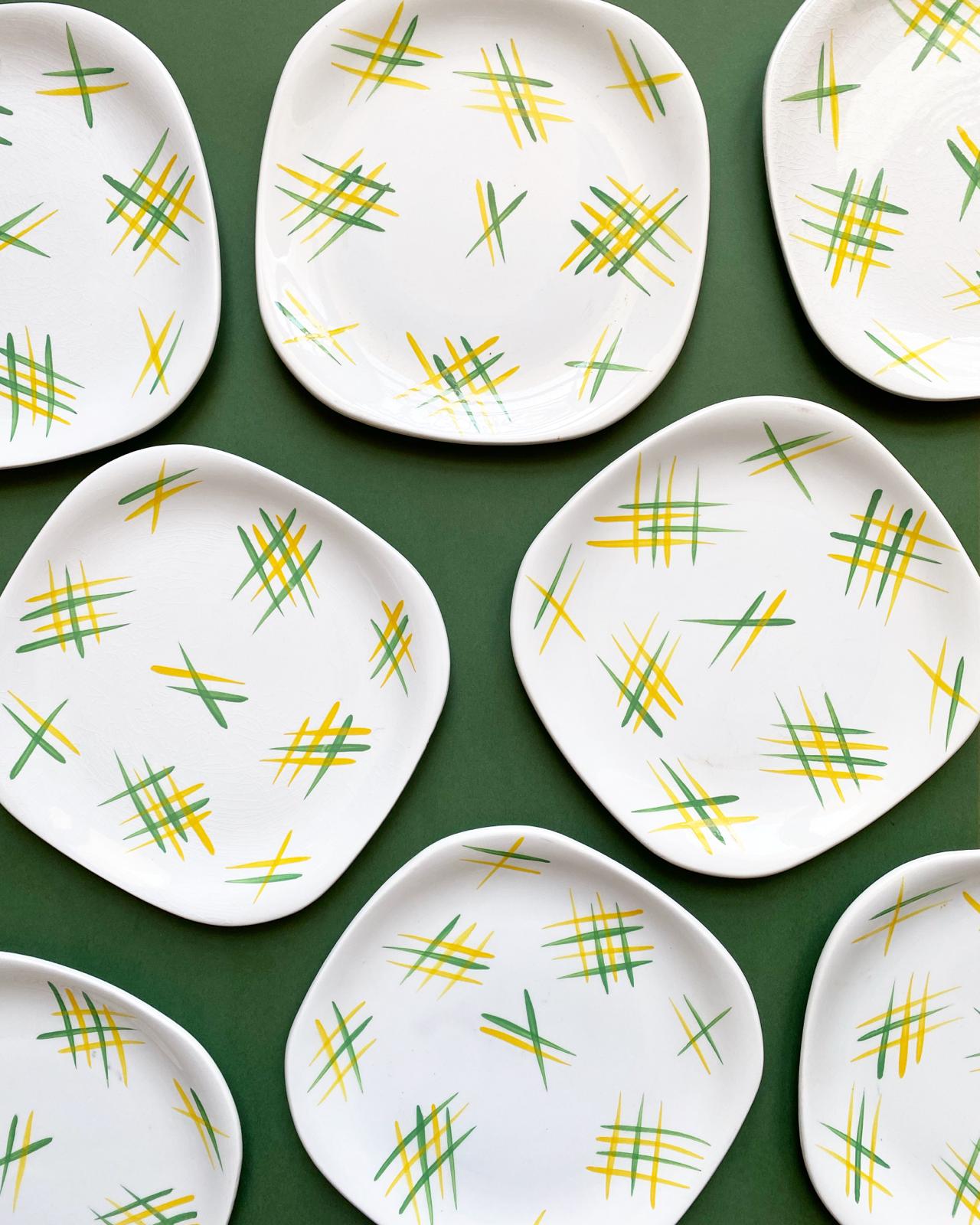 Hashtags jaunes et verts (lot de 8)