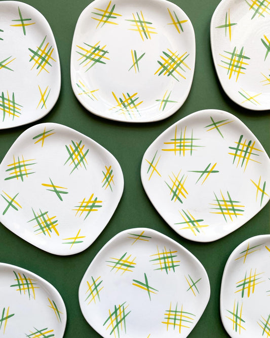 Yellow and green hashtags