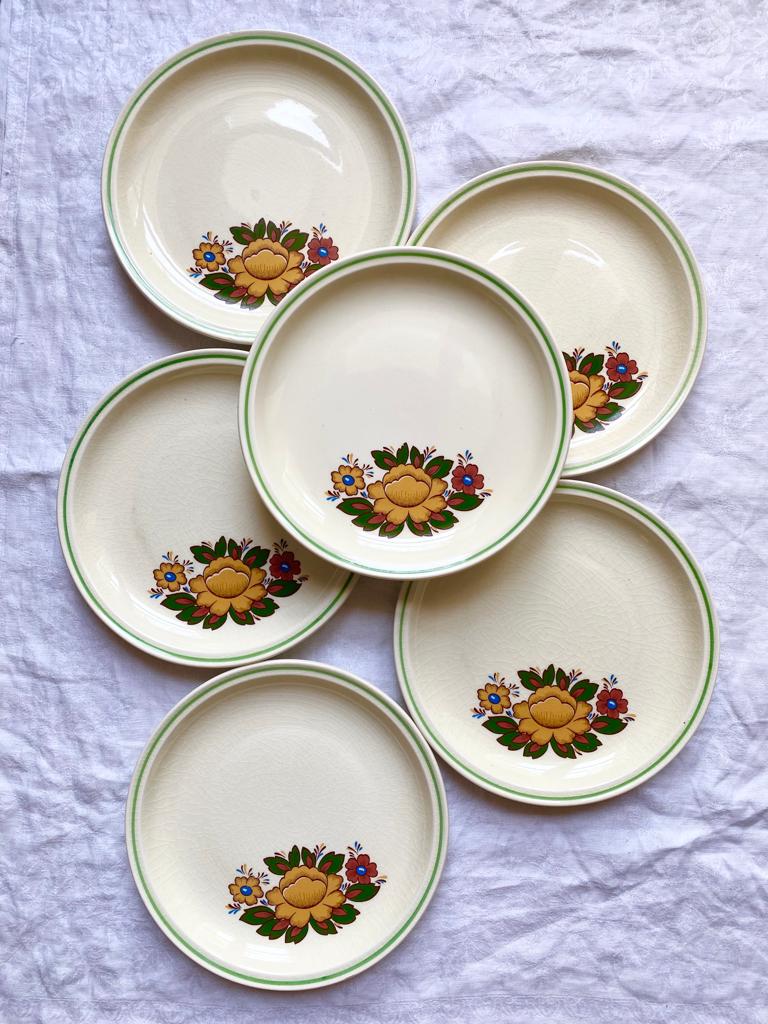 Assiettes à dessert Lotus de Gien