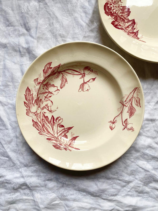 Assiette creuse en terre de fer Printemps Longchamp