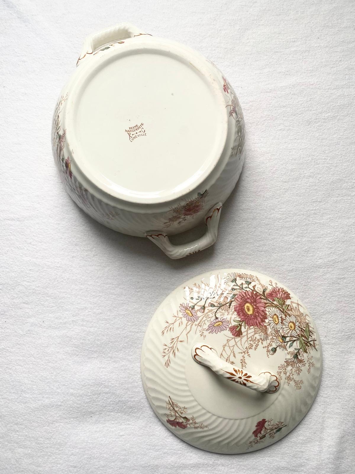 Légumier en terre de fer Reine Marguerite de Lunéville