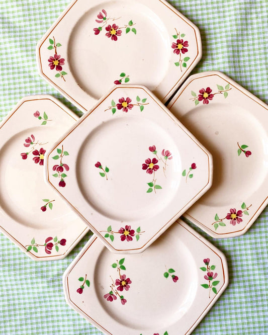 Lot de 5 assiettes à dessert Janine de MDL