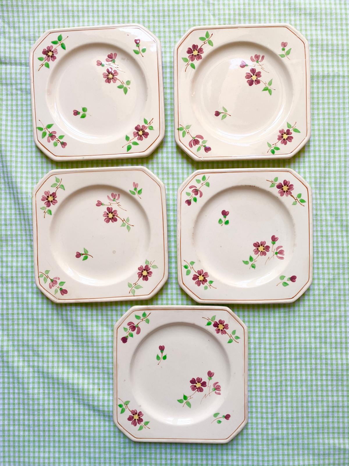 Lot de 5 assiettes à dessert Janine de MDL