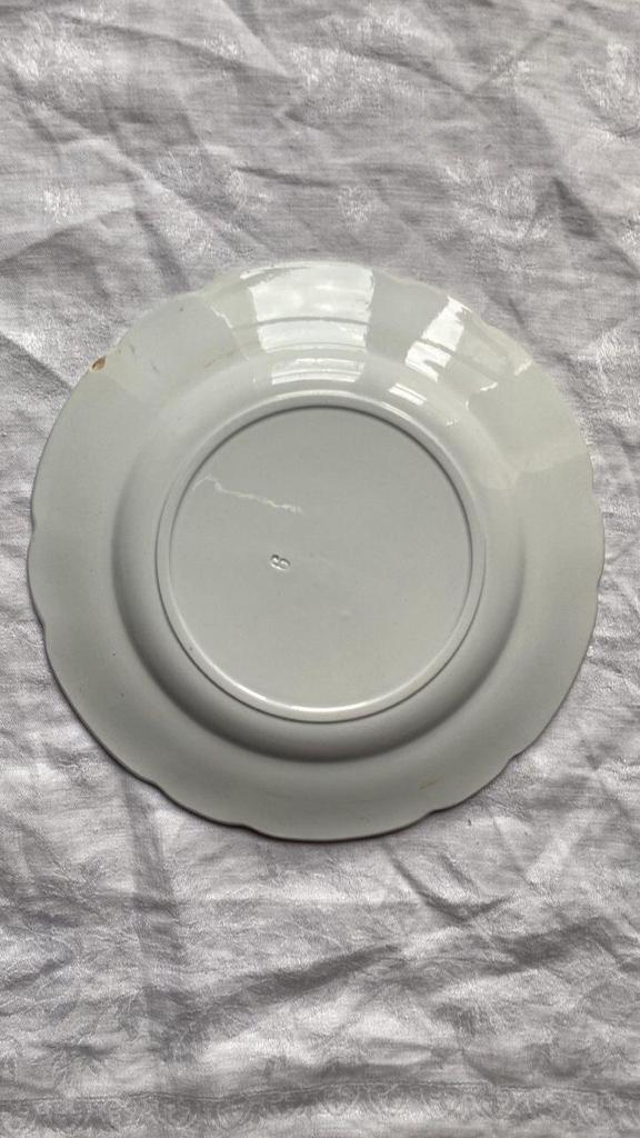 Lot de 6 assiettes à dessert en terre de fer Ecran de Badonviller
