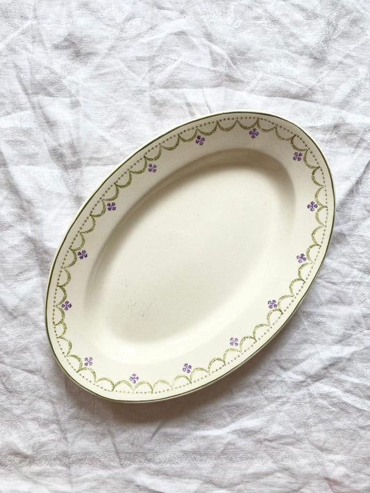 Plat en terre de fer Violetta de Longwy