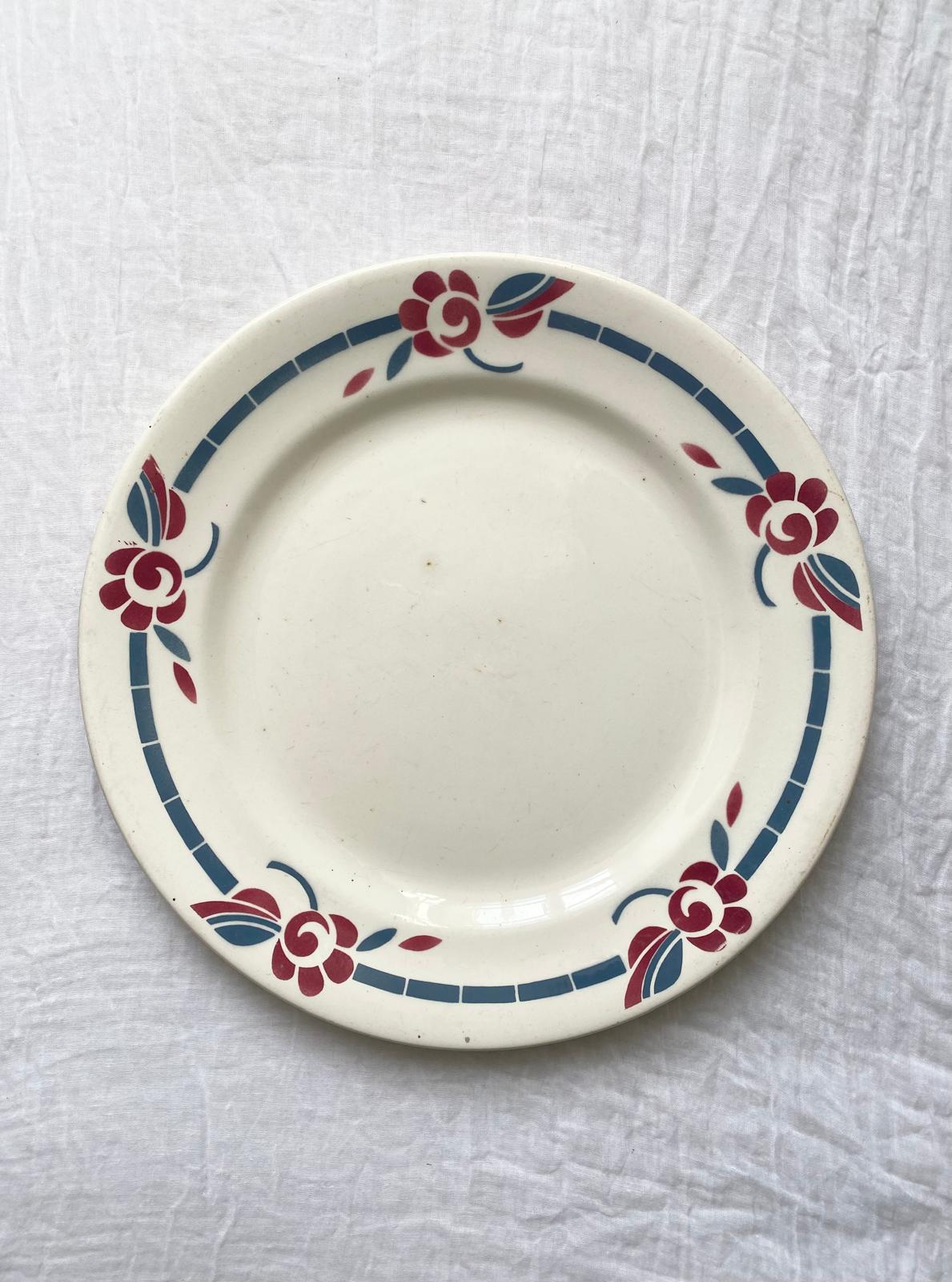 Plat rond Evian de Salins vintage