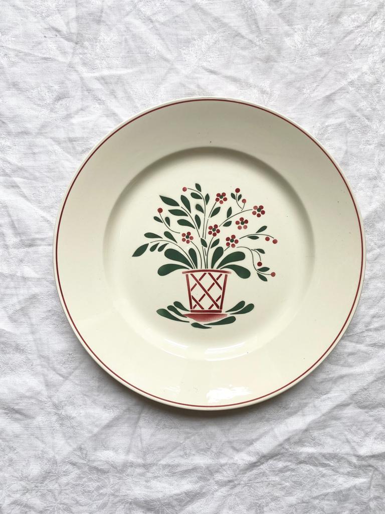 Plat rond Sylvie vintage HBCM