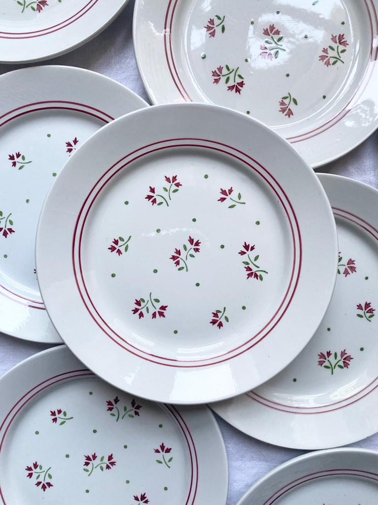 Six assiettes à gâteaux Bangkok par Haviland et Parlon Six assiettes à gâteaux Bangkok par Haviland et Parlon