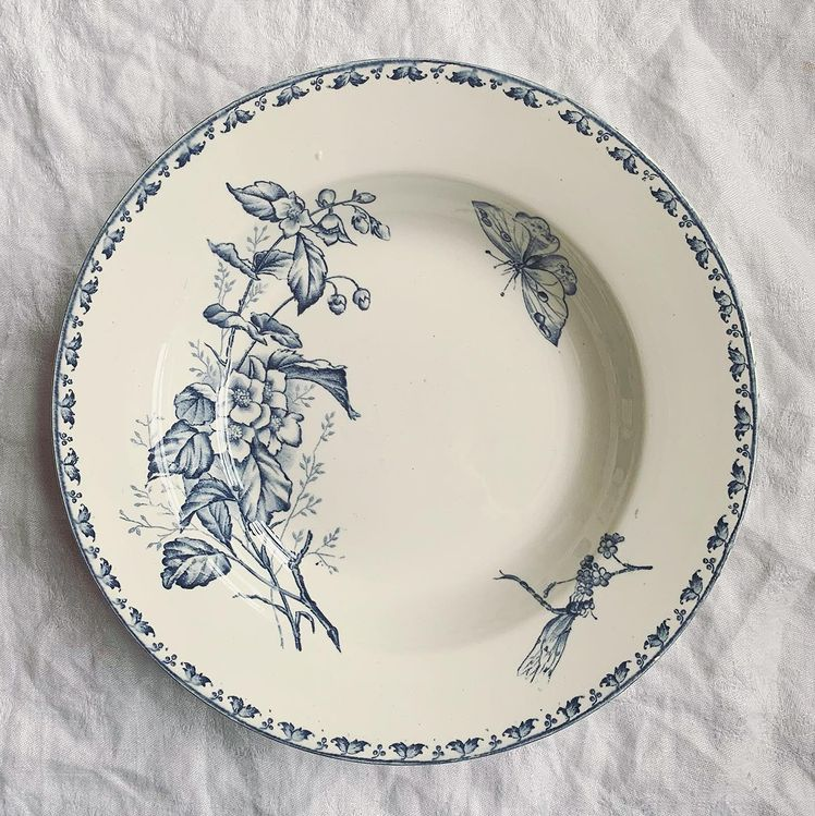 Assiette creuse terre de fer Sarreguemines Carmen