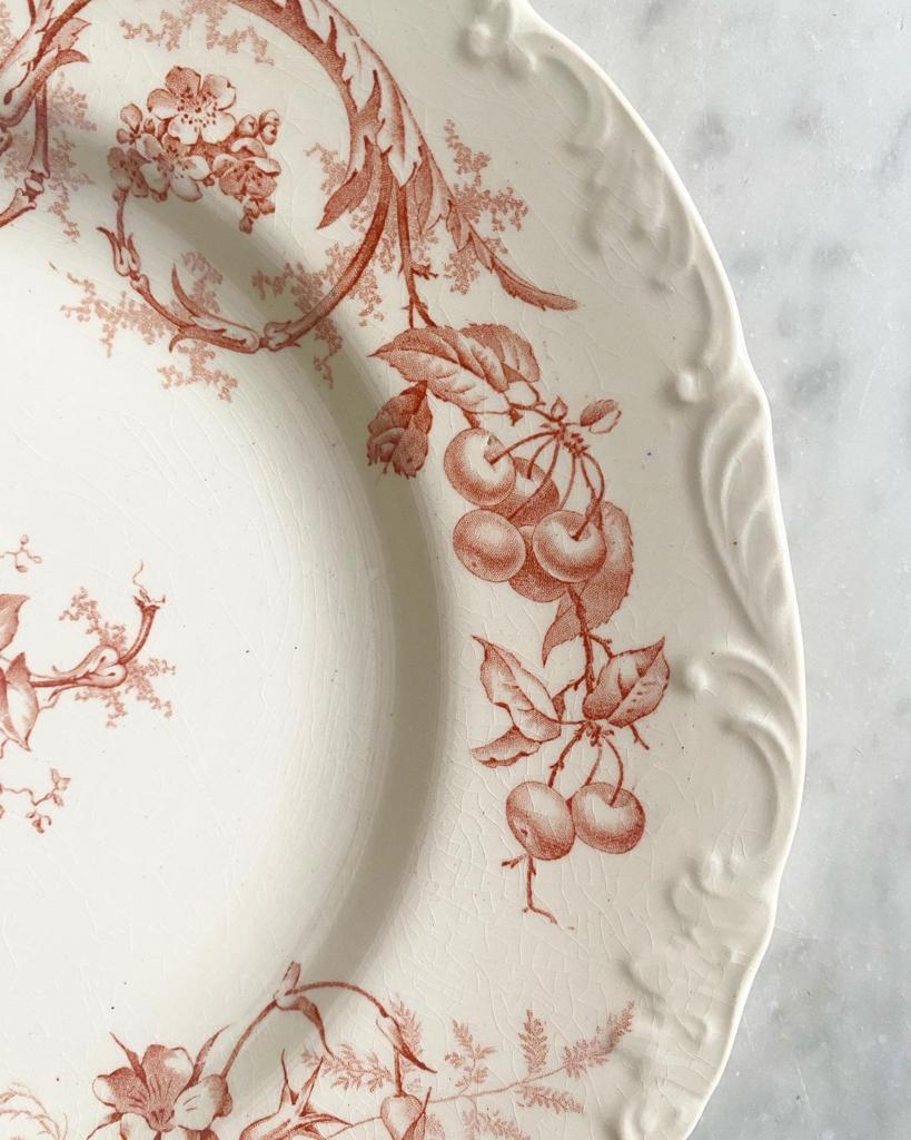 Assiette terre de fer Chantrey Cauldon
