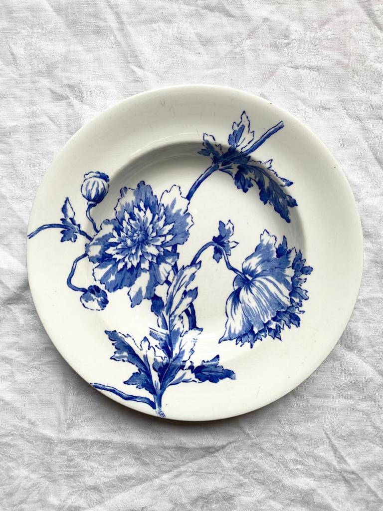Assiettes creuses Pavots Longwy