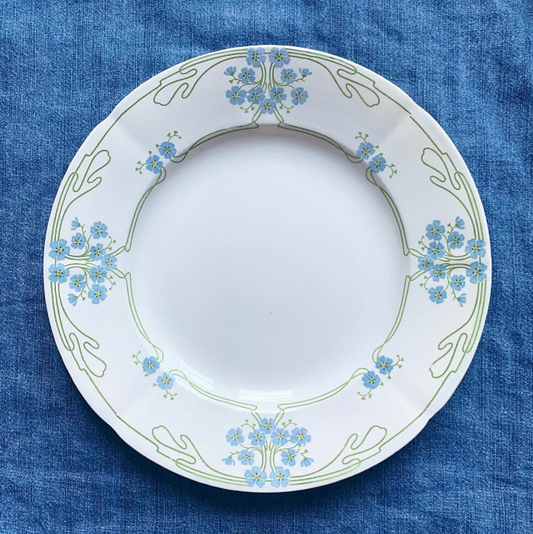 Assiette terre de fer polychrome Para de Sarreguemines
