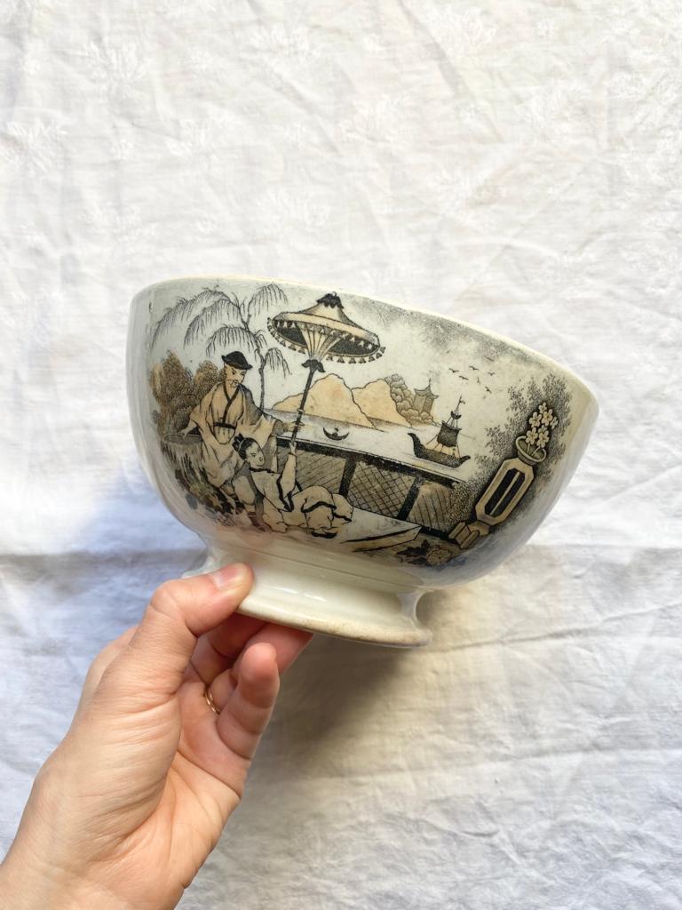 Bol vintage terre de fer Pajong Petrus Regout & Co