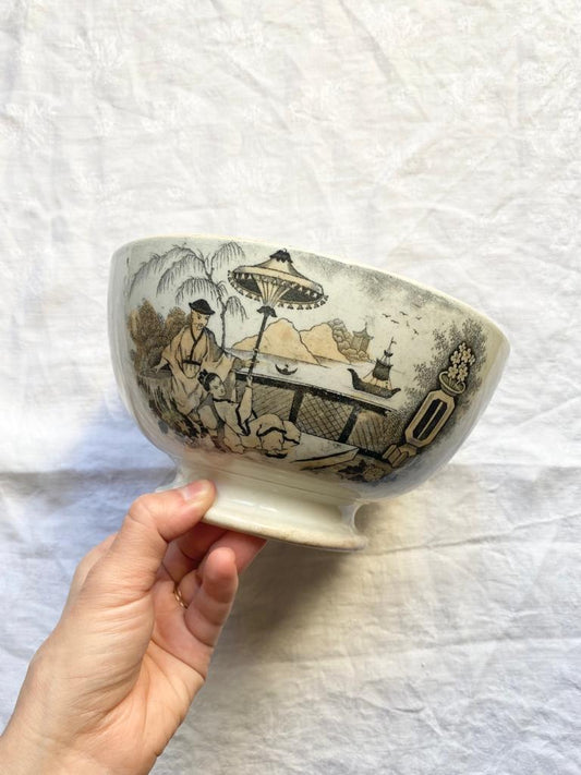 Bol vintage terre de fer Pajong Petrus Regout & Co