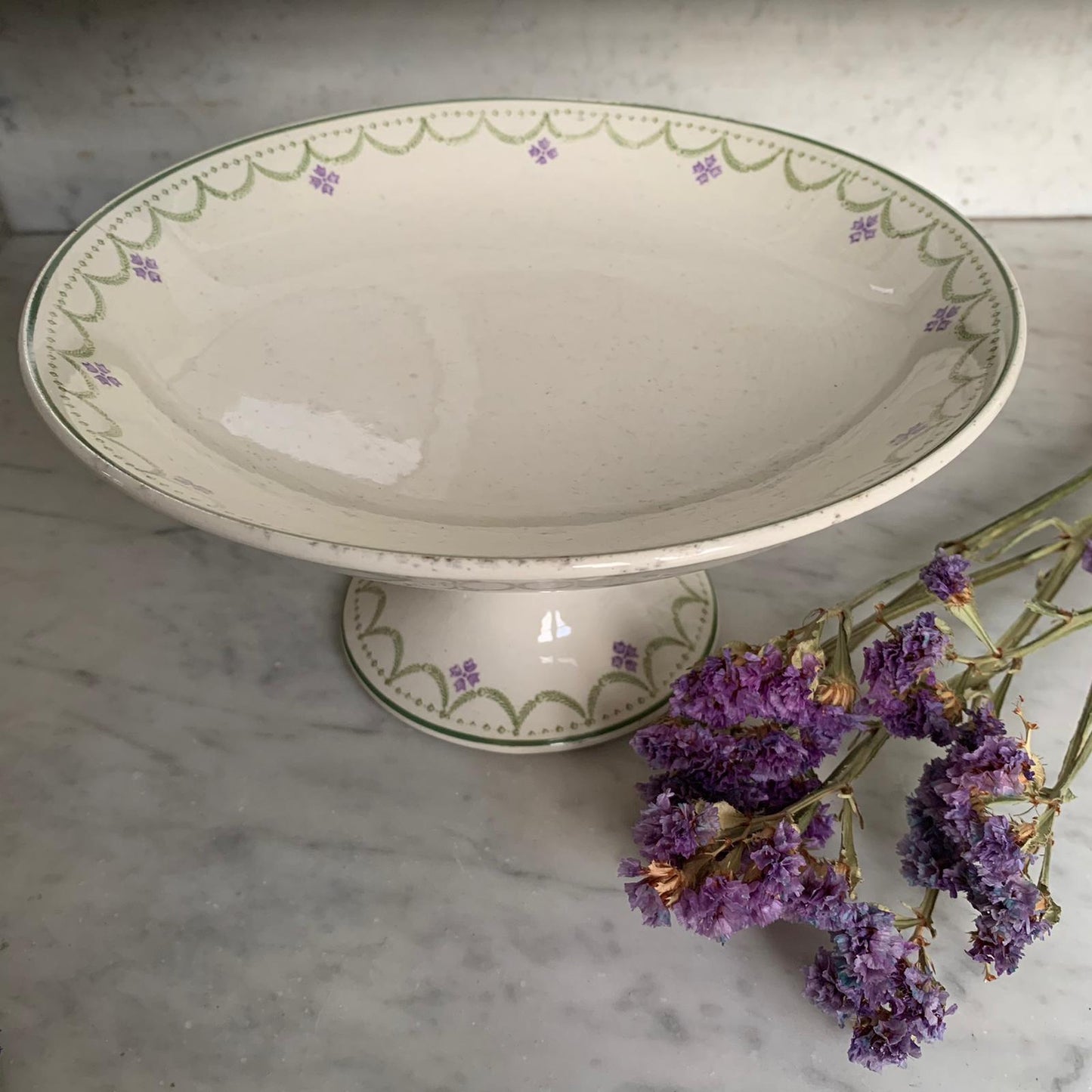 Compotier terre de fer Violetta Longwy
