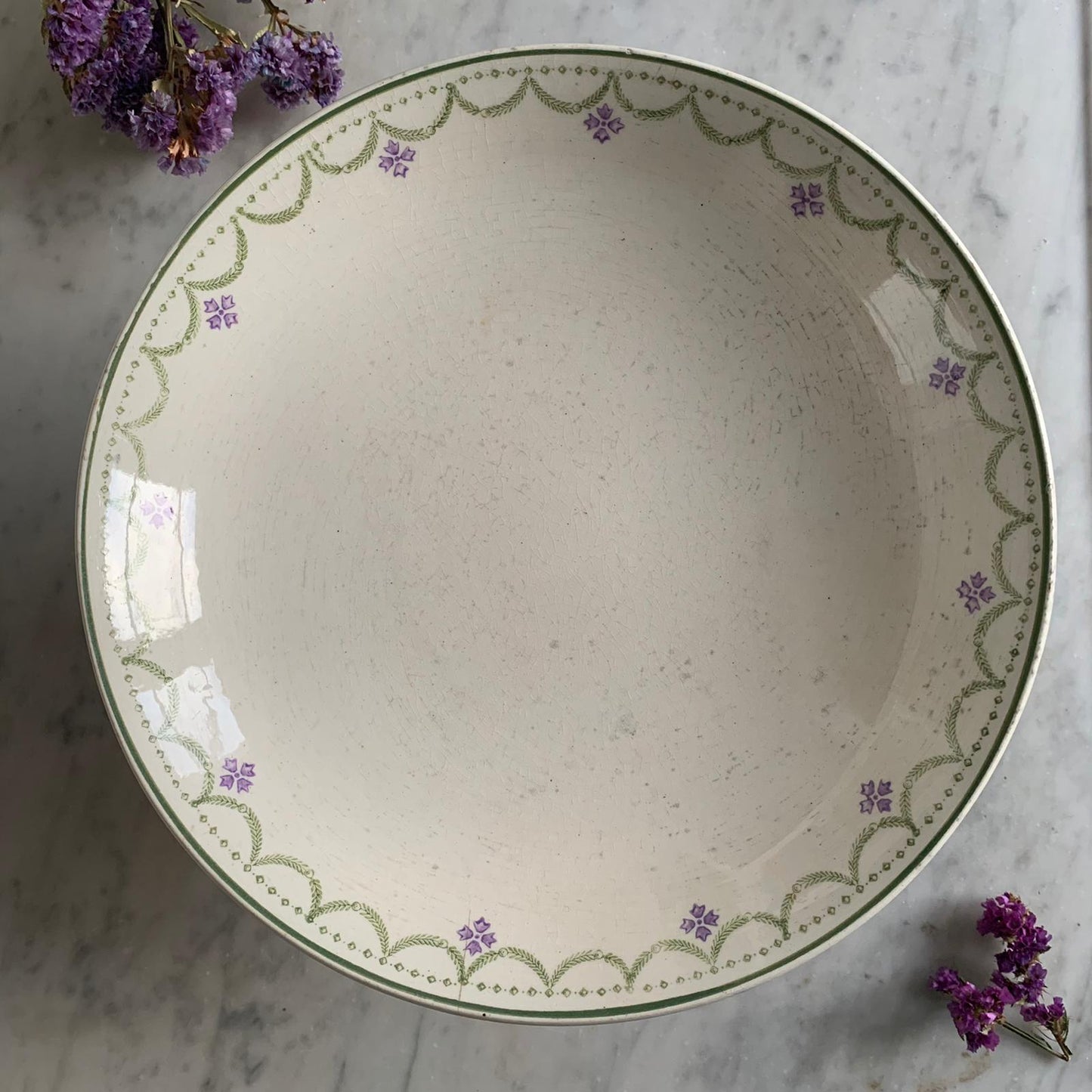 Compotier terre de fer Violetta Longwy