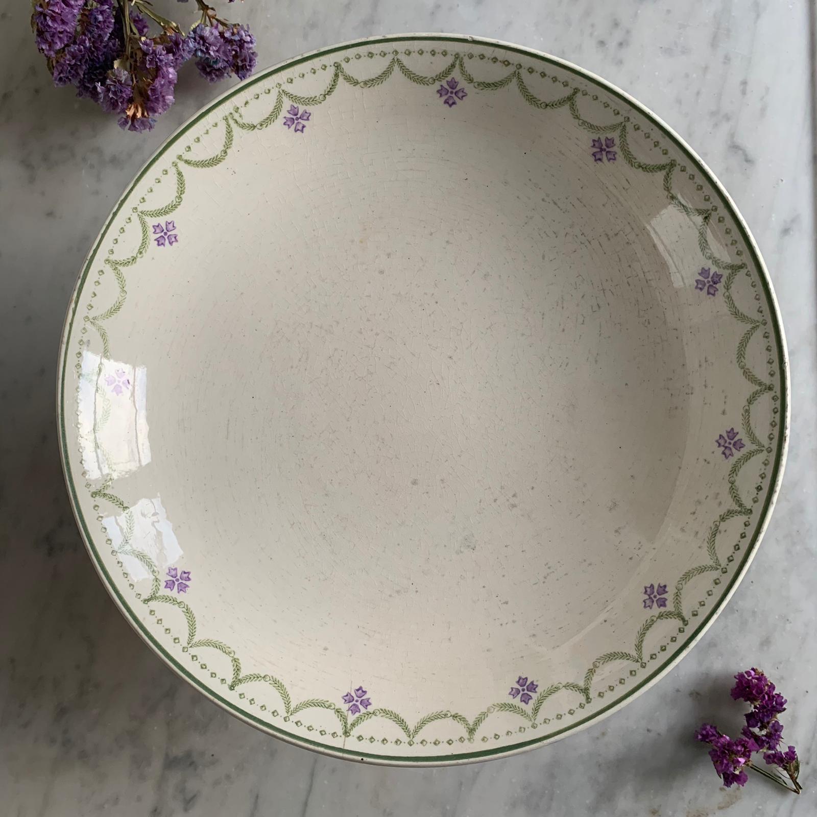 Compotier terre de fer Violetta Longwy