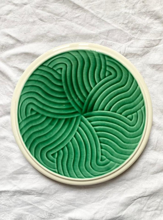 Dessous de plat barbotine vagues