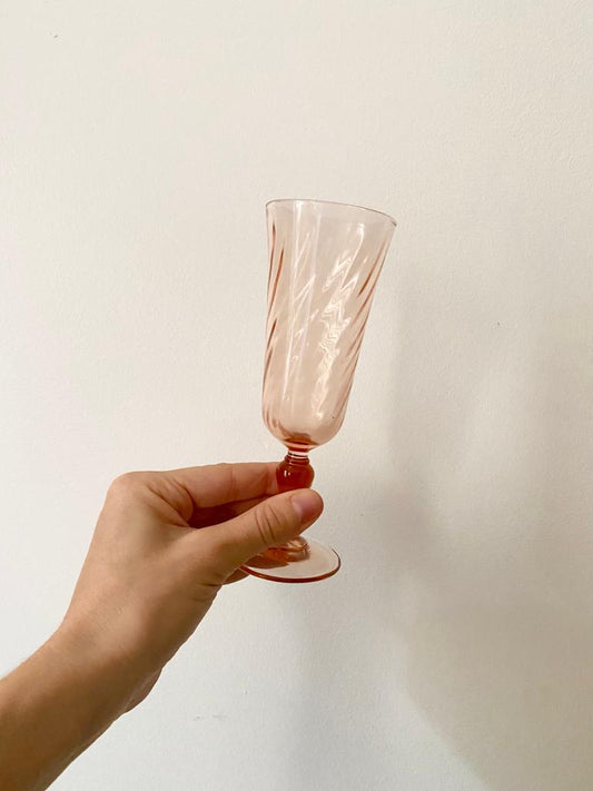 Flute à champagne vintage Rosaline