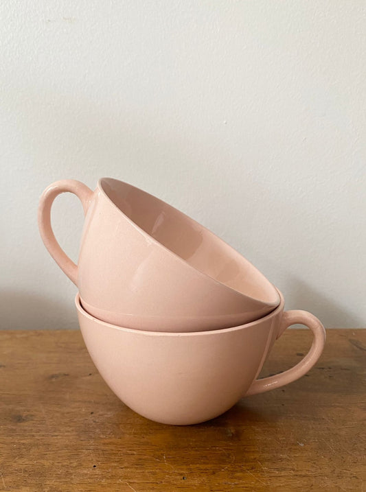 Lot de 2 tasses roses Badonviller