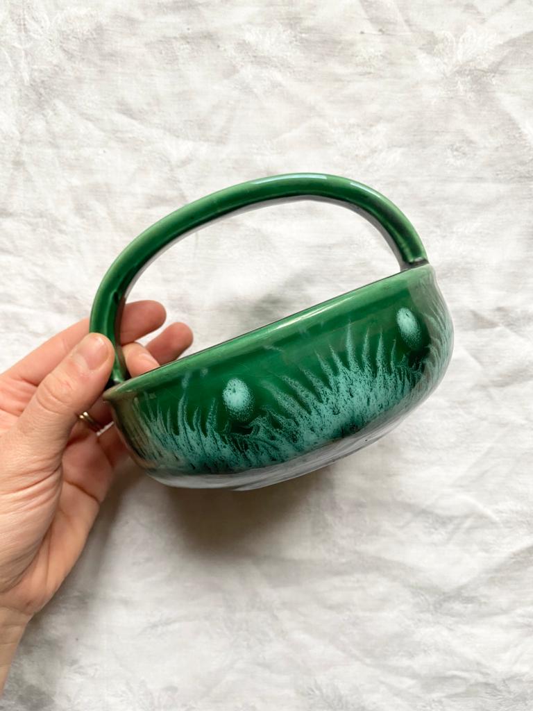 Panier en céramique flammée