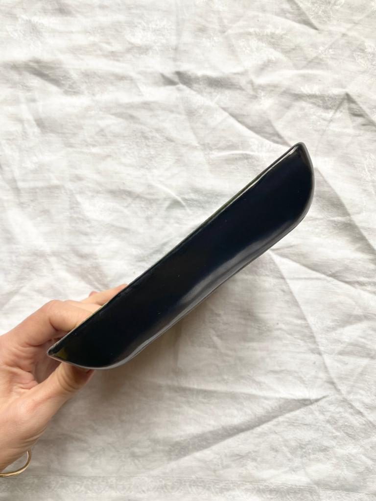 Vide poche en céramique verte