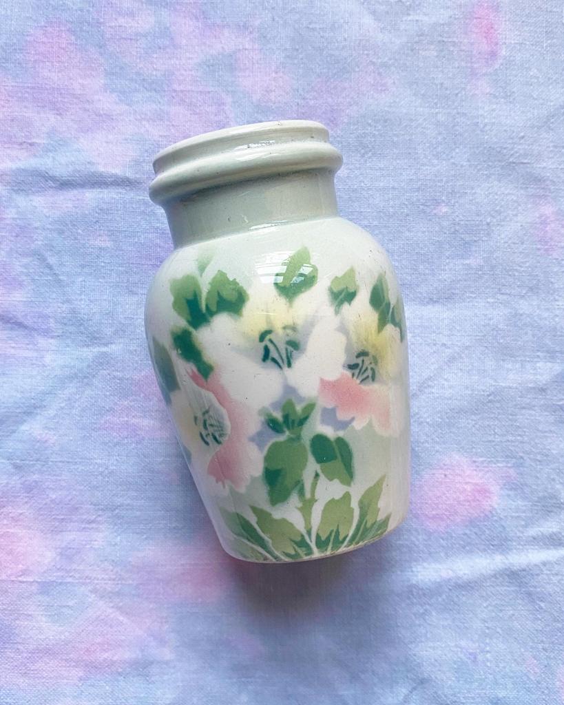 Petit vase / pot à moutarde Lunéville
