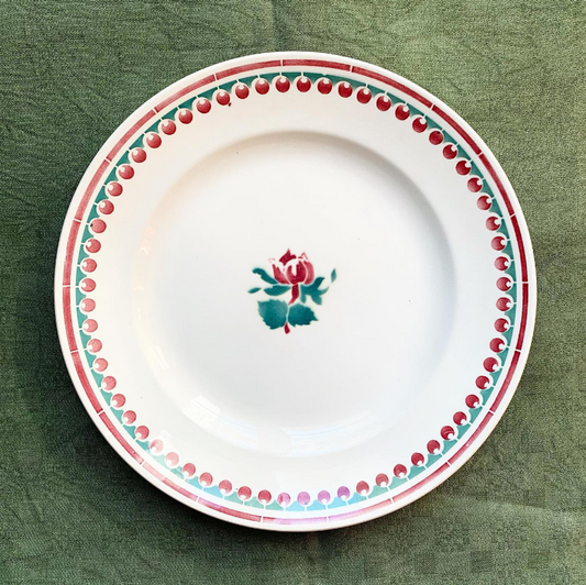 Plat Cambon Badonviller vert et rouge