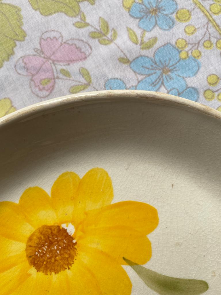 Plat Marguerite Digoin et Sarreguemines