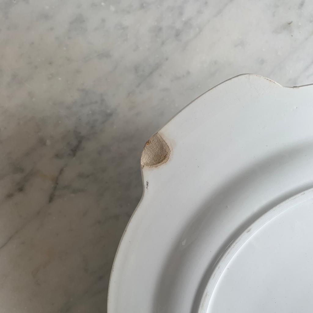 Plat à gateau ancien modèle Marguerite Moulin des Loups