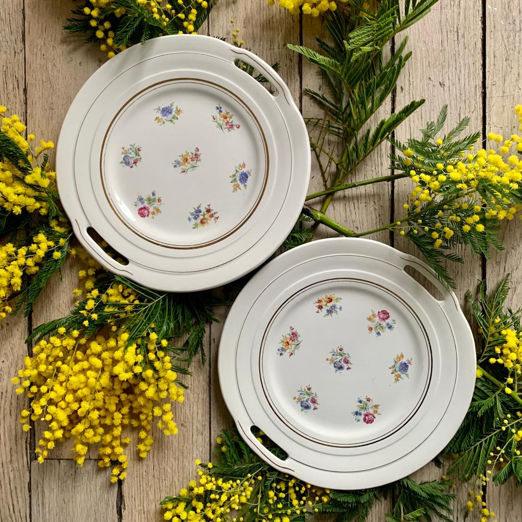 Plat rond Versailles Porcelor Ceranord mimosa