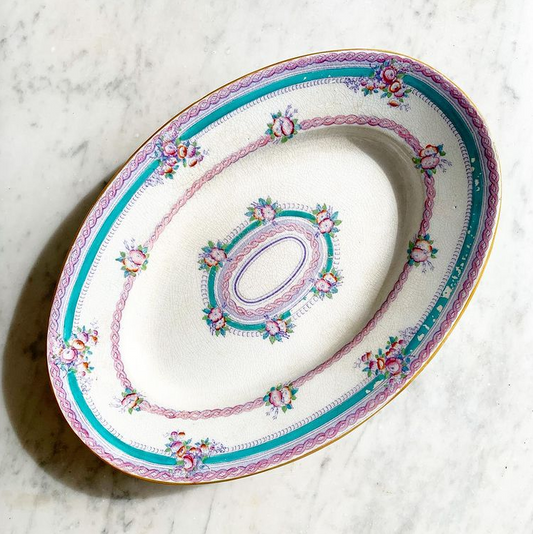 Plat terre de fer vintage Cable Pinder Bourne & Co