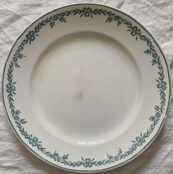 Plat rond terre de fer Lauriers de Moulin des Loups et Hamage