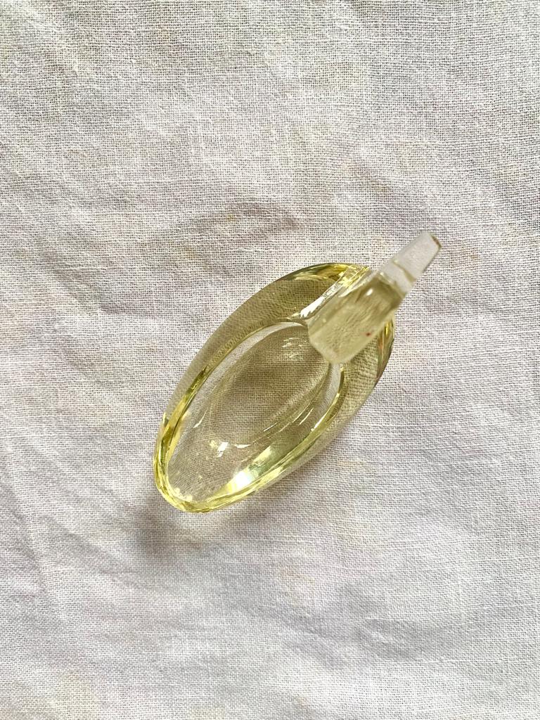 Saleron verre moulé canard jaune