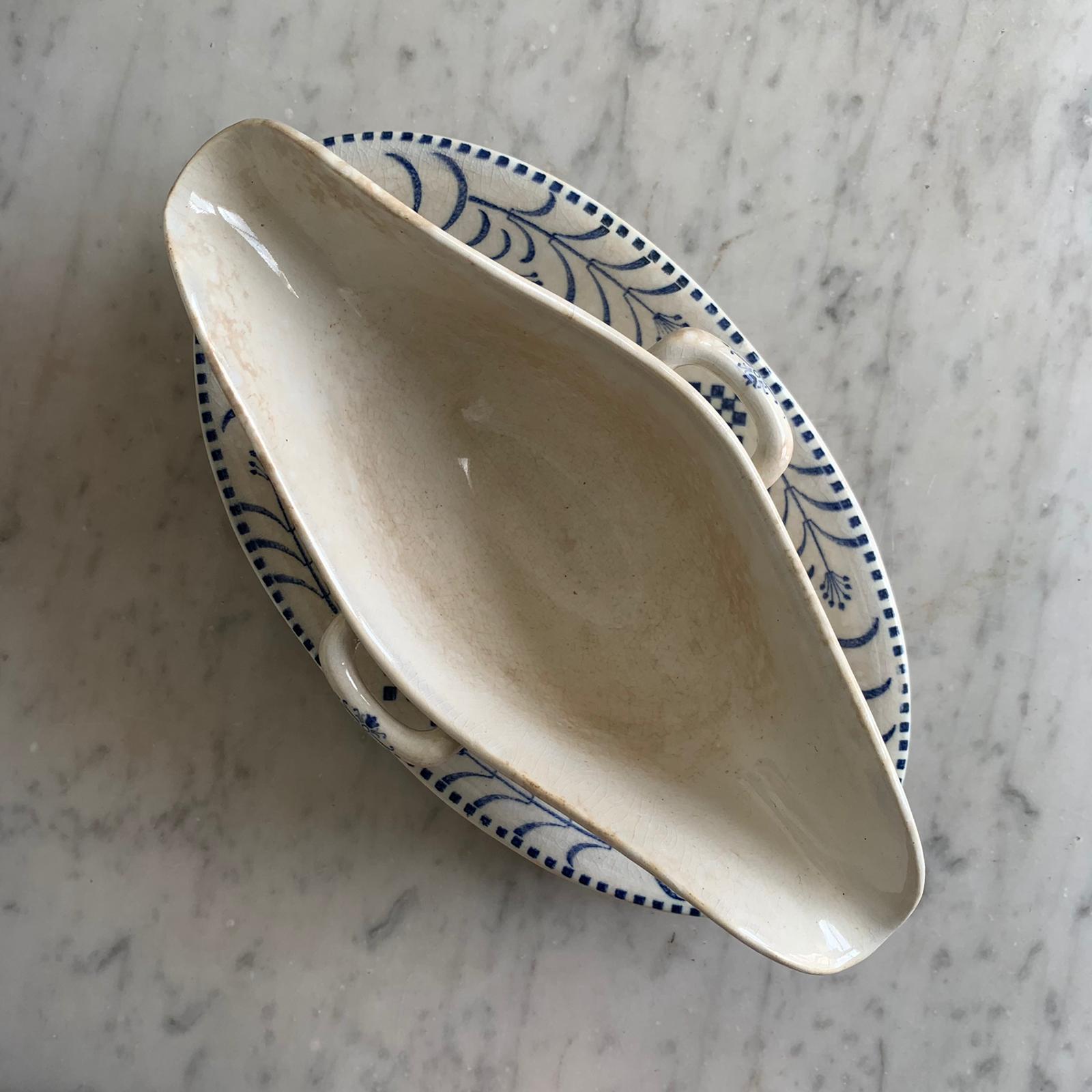 Saucière terre de fer Duphot Creil & Montereau