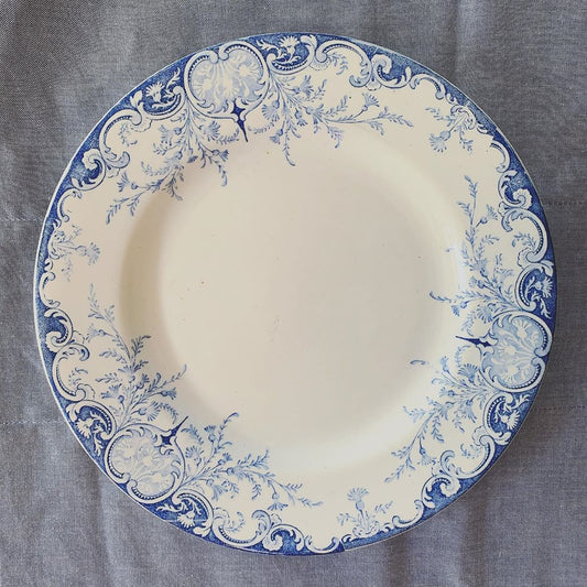 Assiette plate terre de fer modèle Phénix de Lunéville