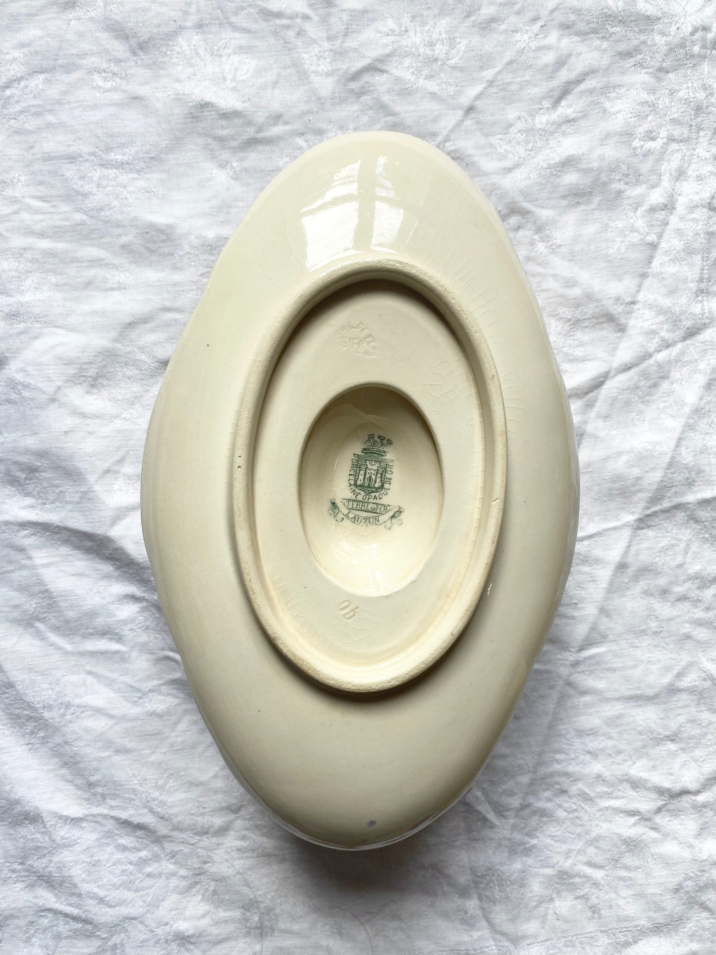 sauciere en terre de fer verte Lauzun Gien