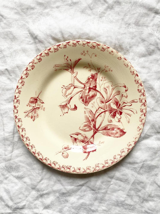 Assiette à dessert Chèvrefeuille de Gien
