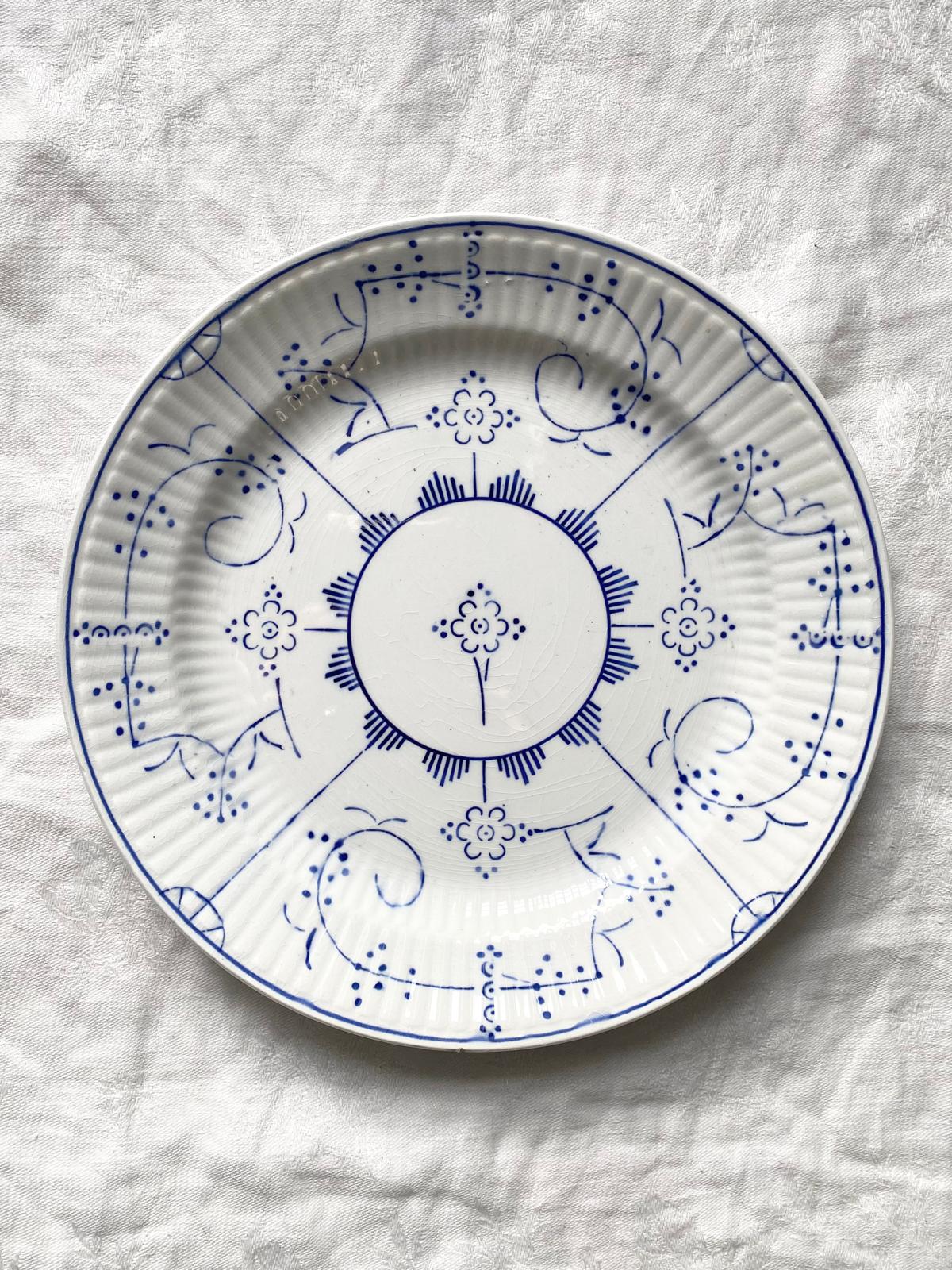 Assiette à dessert Copenhague Boch La Louvière