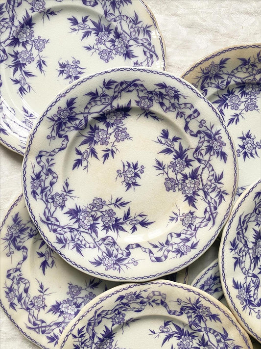 Assiette à dessert en terre de fer Epines de Sarreguemines