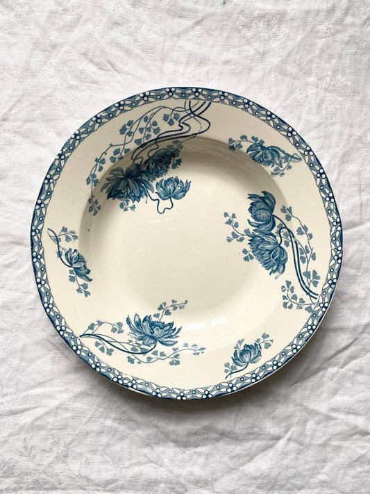 Assiette creuse terre de fer Royat de Sarreguemines