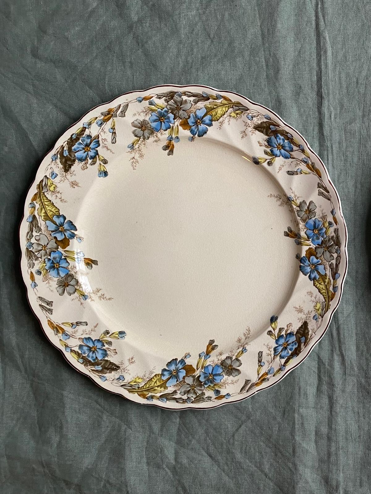 Assiette plate Primrose de PB&S faience anglaise