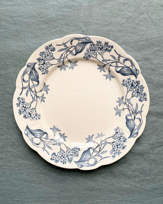 Assiettes plates en terre de fer Lilas de Longchamp