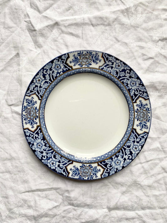 Assiette plate faïence anglaise Khotan