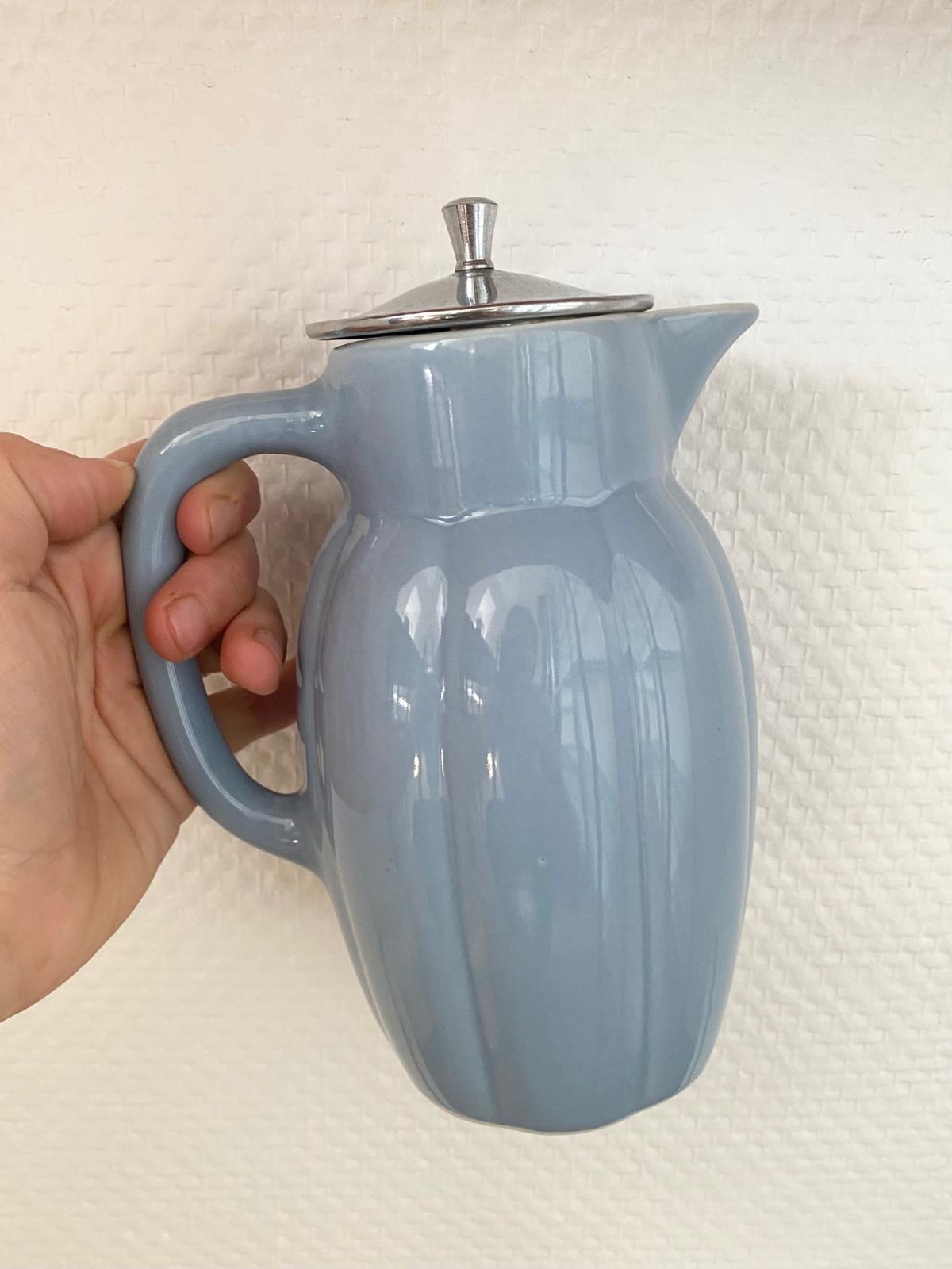 Cafetière bleue vintage