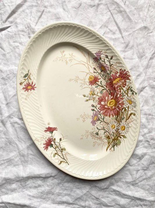 Grand plat long Reine Marguerite
Lunéville