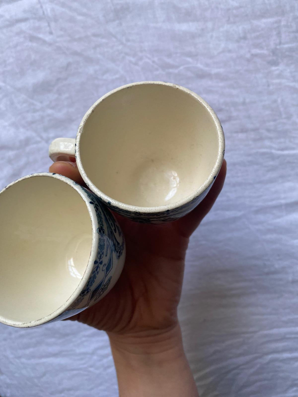 Lot de 2 tasses Guirlande terre de fer